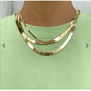 Melanie Auld Herringbone chain 3mm 16”